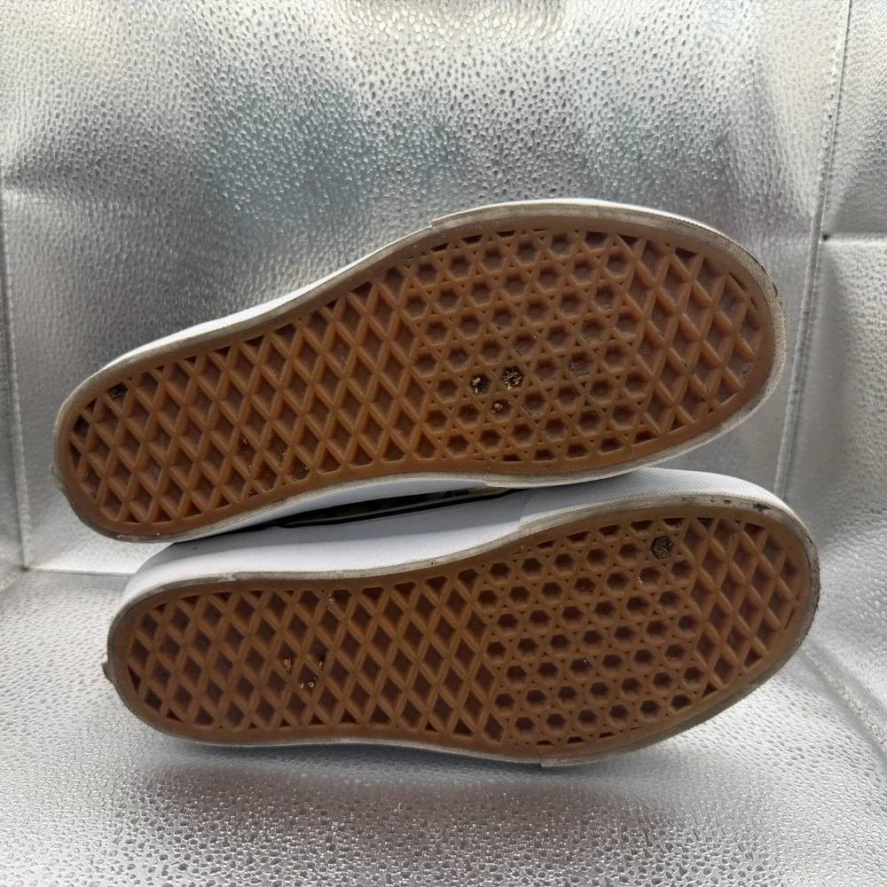 Size 6.5 Vans Filmore High White Womens Leopard Animal‎ Print Platform Sneakers